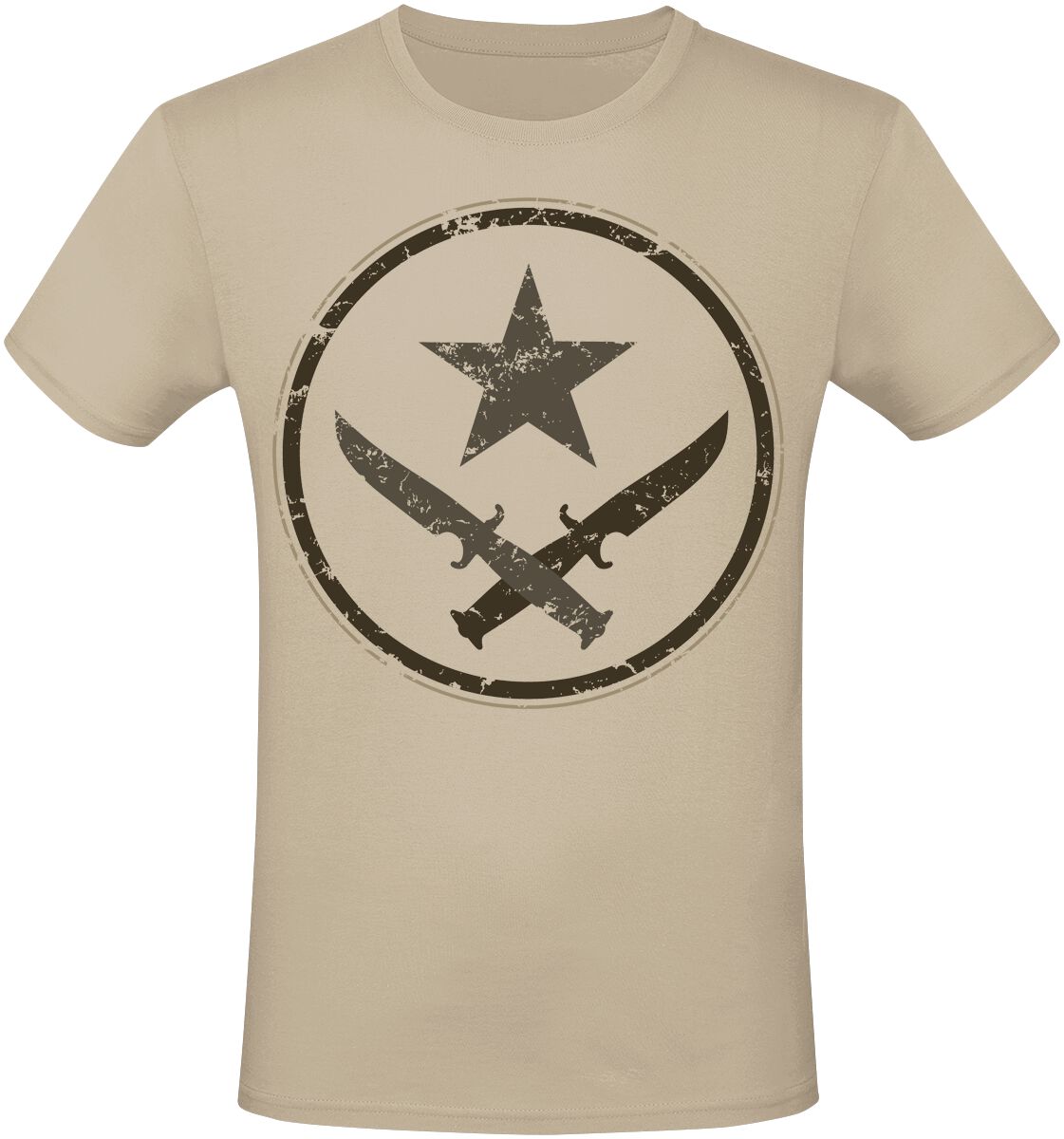 Counter-Strike - Gaming T-Shirt - 2 - T-Faction - S bis XXL - für Männer - Größe XXL - beige  - EMP exklusives Merchandise!