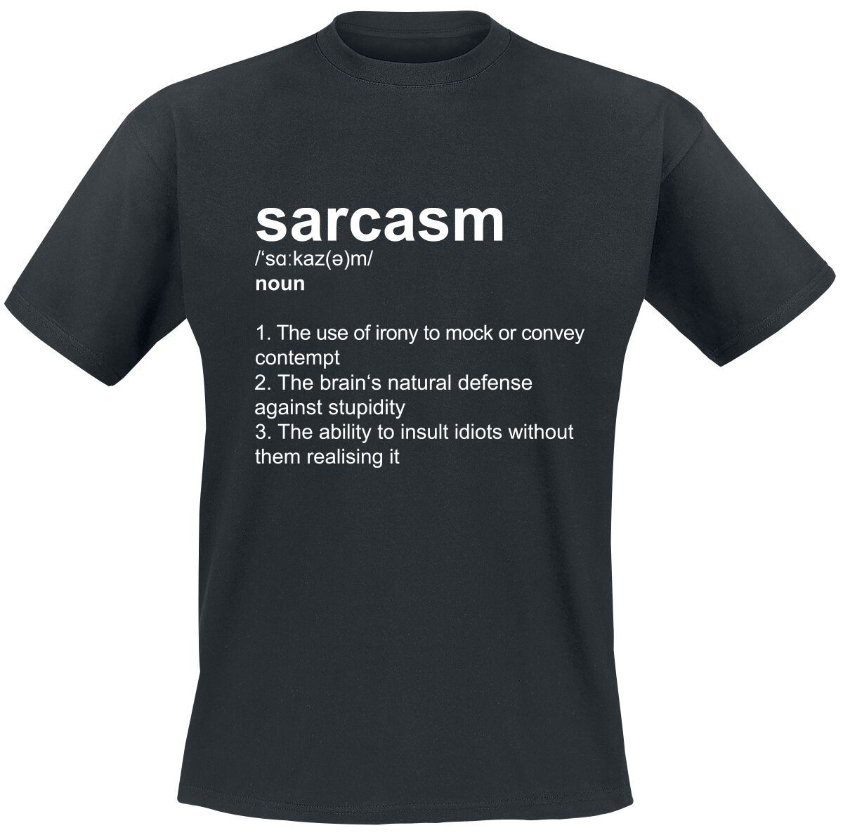 Image of T-Shirt Magliette Divertenti di Sprüche - Definition Sarcasm - S a 5XL - Uomo - nero
