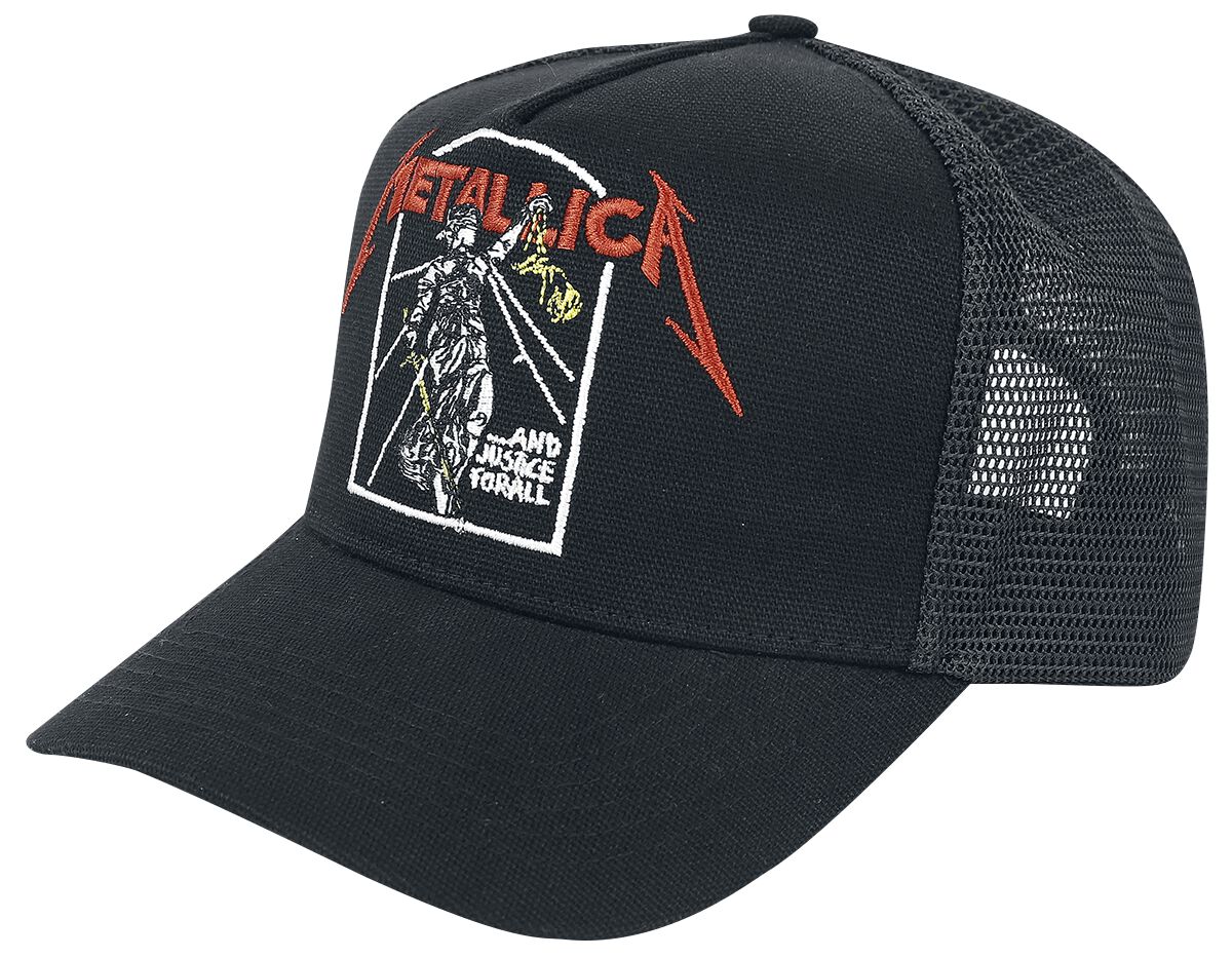 Metallica Cap - Justice - schwarz  - Lizenziertes Merchandise!