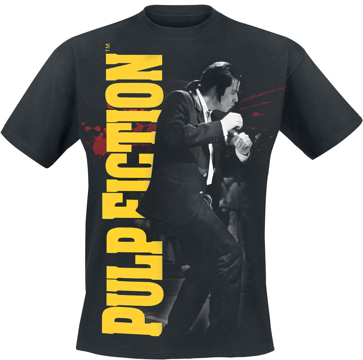 Pulp Fiction T-Shirt - Dance - S bis 3XL - für Männer - Größe S - schwarz  - Lizenzierter Fanartikel
