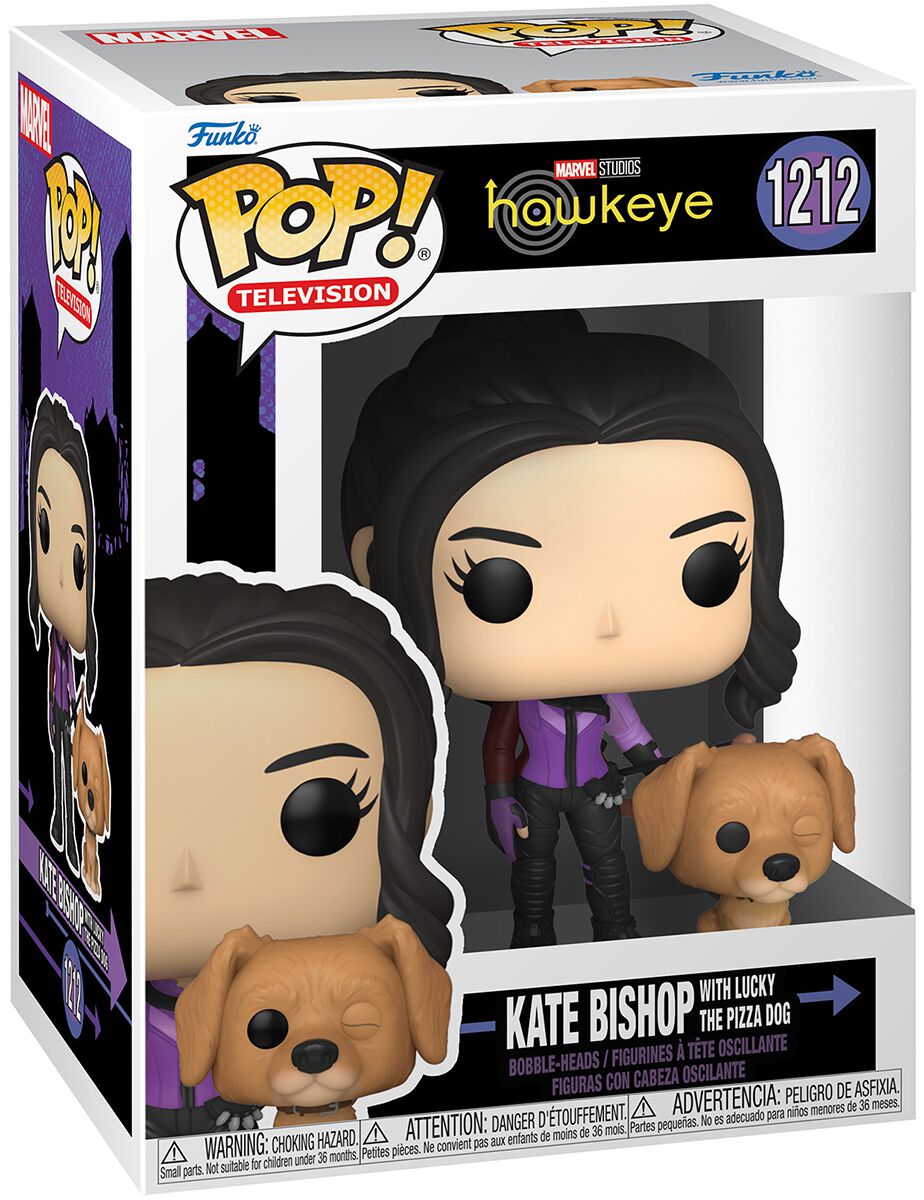 Hawkeye Kate Bishop with Lucky the Pizza Dog Vinyl Figur 1212 Funko Pop! multicolor