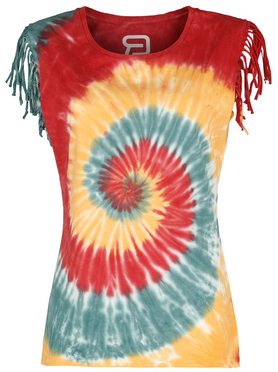 RED by EMP T-Shirt mit Multicolor Batik- Waschung T-Shirt multicolor in S