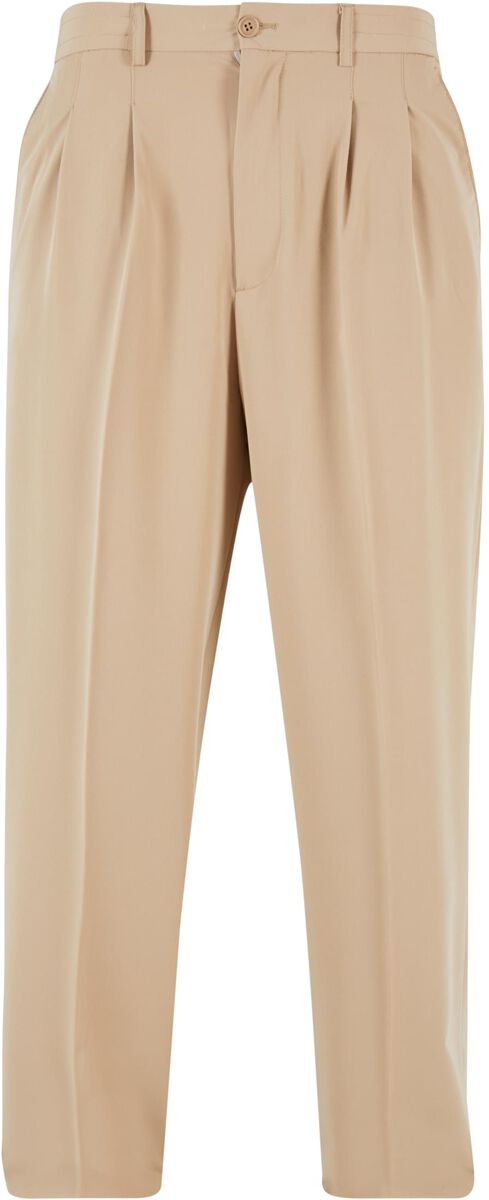 Urban Classics Stoffhose - Wide Fit Pants - W31L32 bis W38L34 - für Männer - Größe W33L32 - sand
