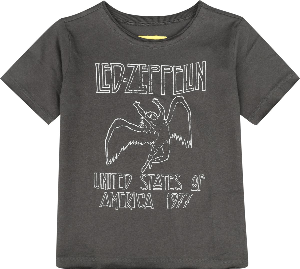 Image of T-Shirt di Led Zeppelin - Amplified Collection - Kids - US 77 Tour - 116 a 164 - ragazzi & ragazze - carbone