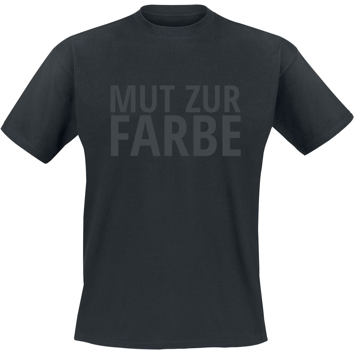 Sprüche T-Shirt - Mut zur Farbe - S bis 5XL - für Männer - Größe 4XL - schwarz