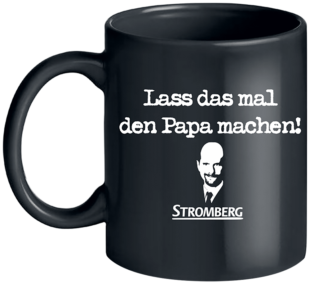 Stromberg - Lass das mal den Papa machen! - Tasse - schwarz - EMP Exklusiv!