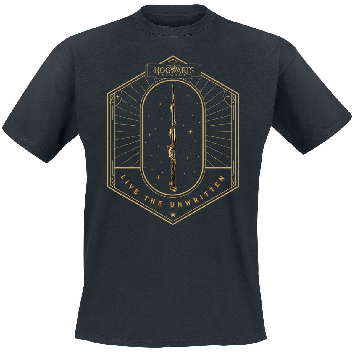 Harry Potter Hogwarts Legacy – Zauberstab T-Shirt schwarz