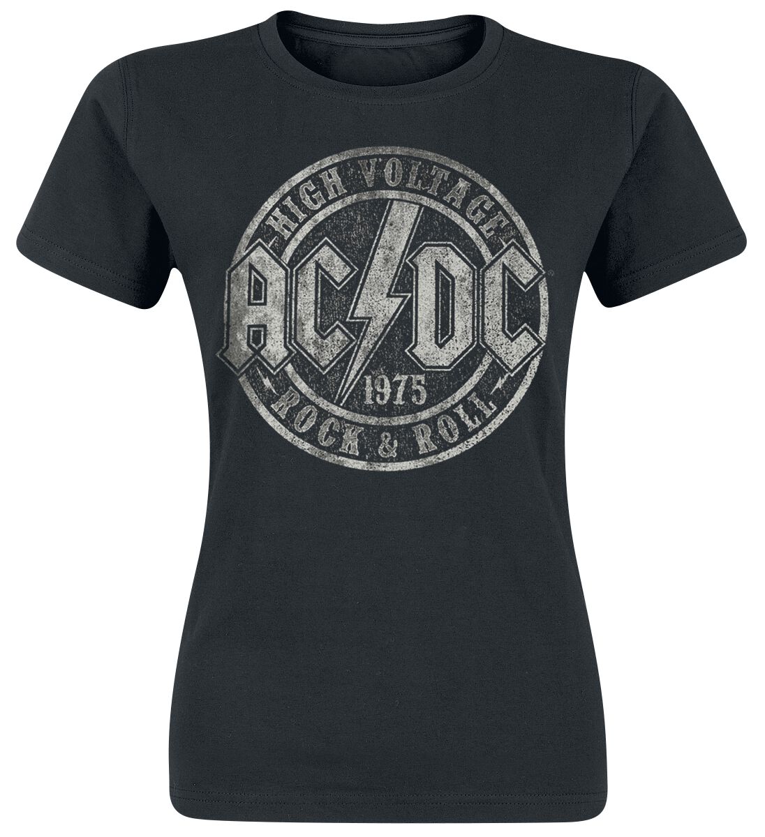Image of AC/DC High Voltage 1975 Girl-Shirt schwarz