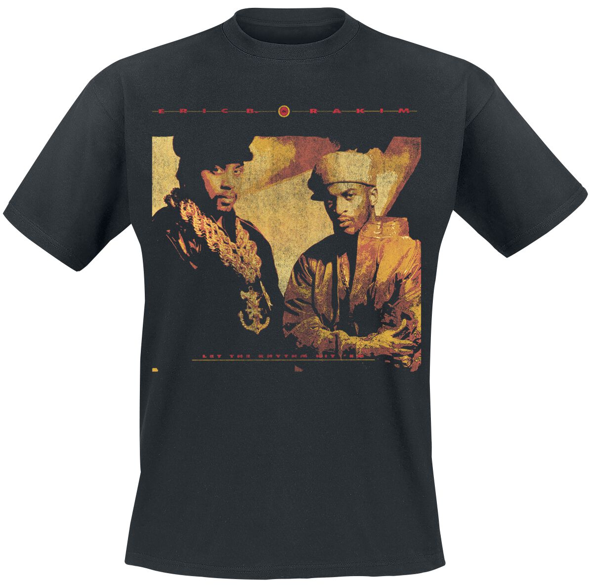 Eric B. & Rakim Rhythm Hit Em T-Shirt schwarz in XXL