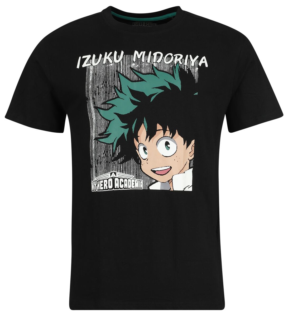 My Hero Academia - Anime T-Shirt - Izuku Midoriya - M bis XL - für Männer - Größe XL - schwarz  - Lizenzierter Fanartikel