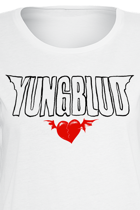 Yungblud Heart Logo T-Shirt weiß - 46.02% Rabatt