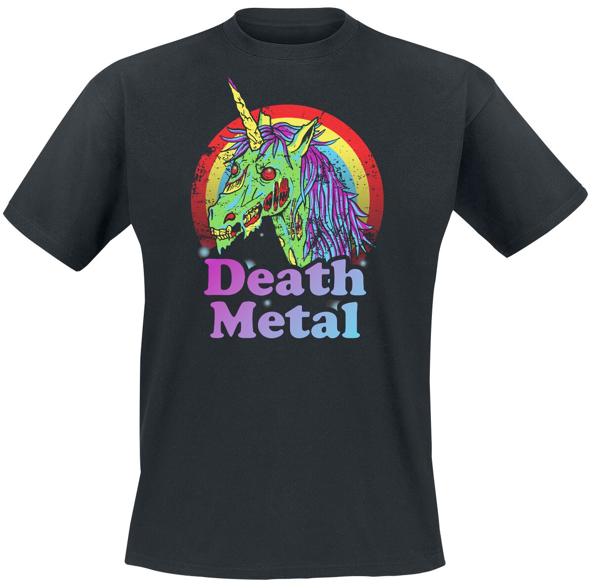 Image of T-Shirt Magliette Divertenti di Fun Shirt - Death Metal - S a XL - Uomo - nero