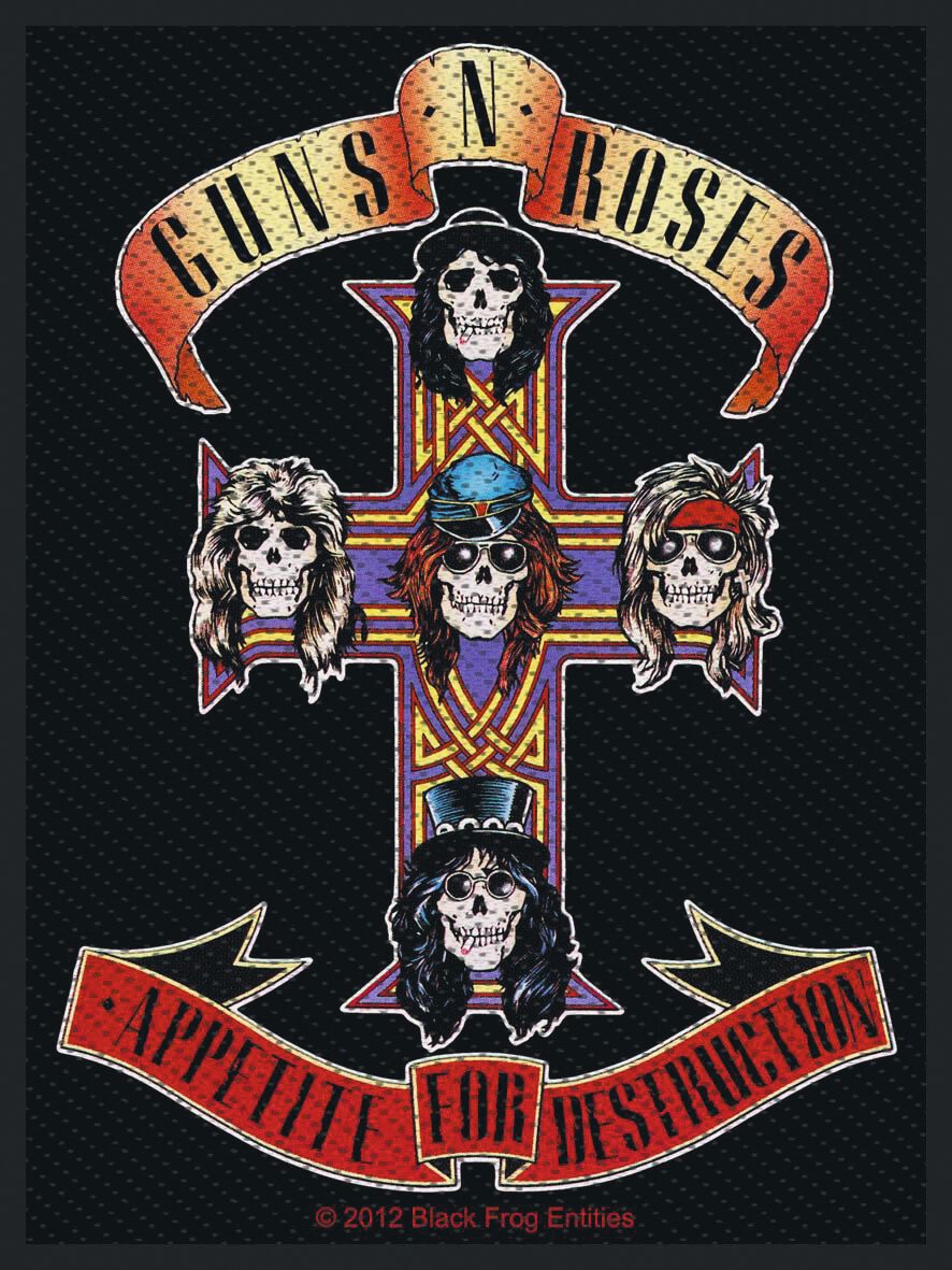 Guns N' Roses Patch - Appetite   - Lizenziertes Merchandise!