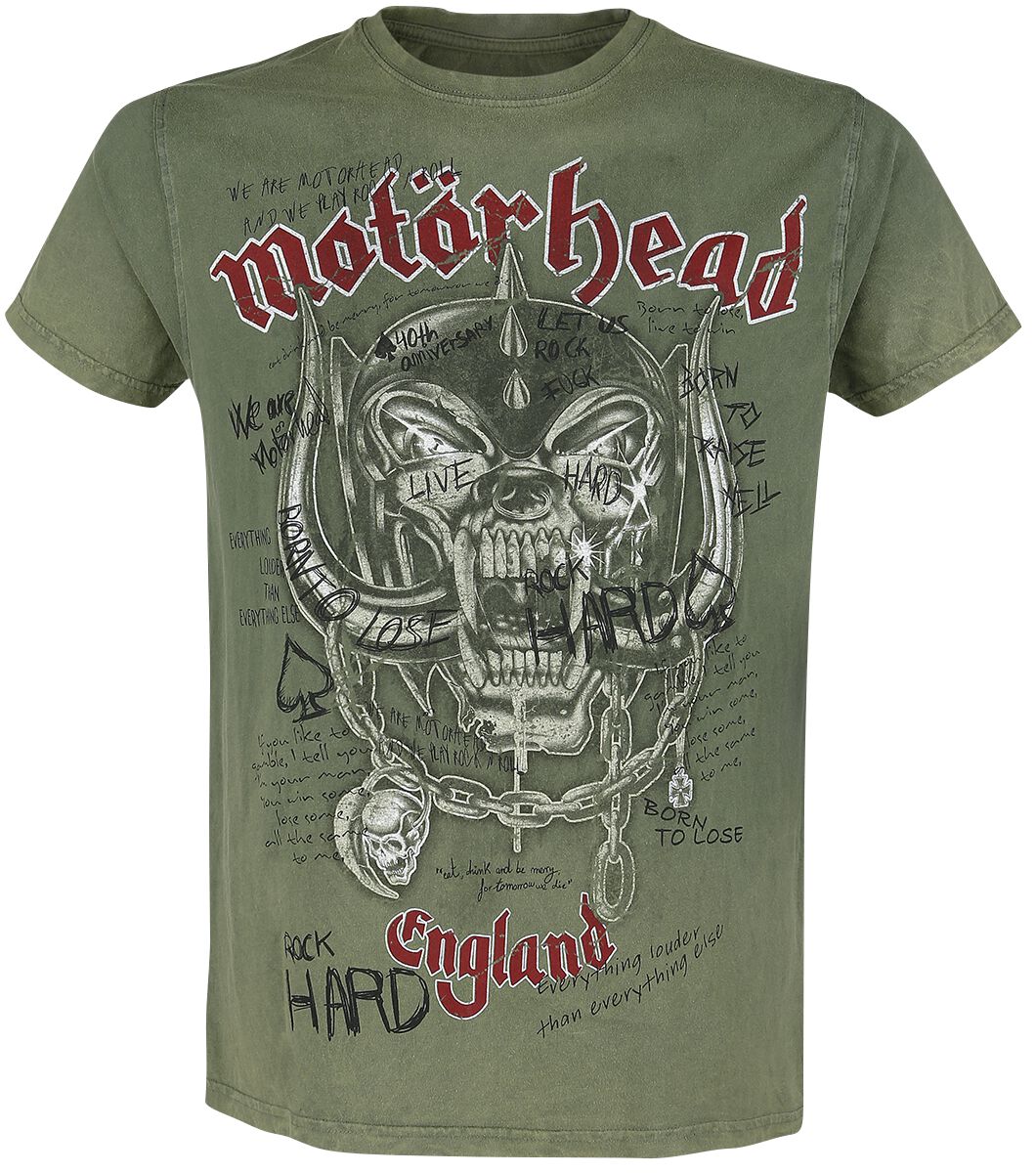 Image of T-Shirt di Motörhead - Quotes - S a XXL - Uomo - cachi