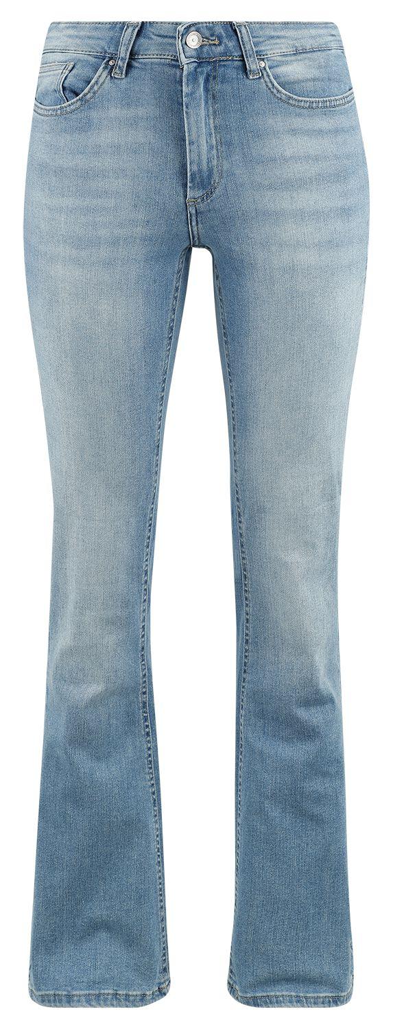 Only Jeans - Onlblush Mid Flared DNM TAI467 - W26L30old bis W34L30 - für Damen - Größe W30L30 - blau