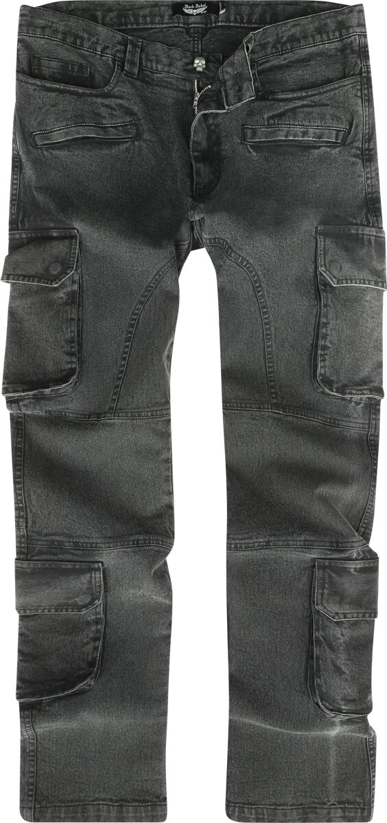 Rock Rebel by EMP - Rock Jeans - Pete - W30L32 bis W34L34 - für Männer - Größe W33L34 - grau