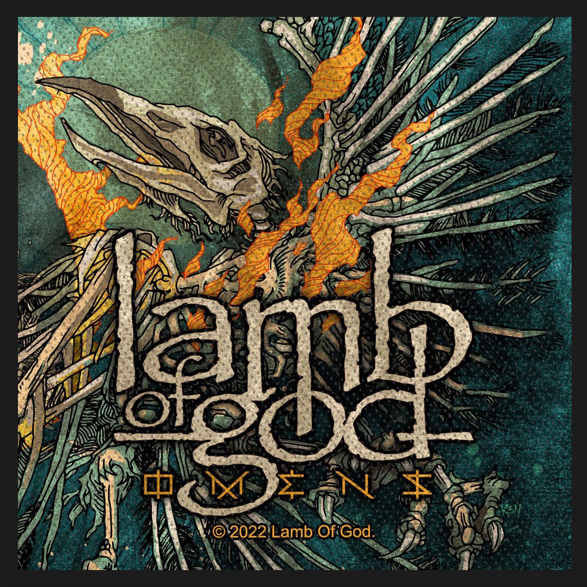 Lamb Of God Patch - Omens - multicolor  - Lizenziertes Merchandise!