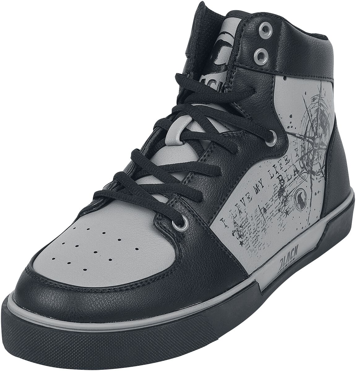 Black Premium by EMP HighCut Sneaker Sneaker high grau schwarz in EU45
