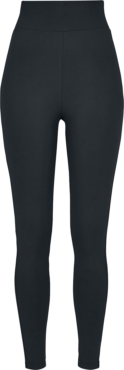 Urban Classics Leggings - Ladies High Waist Leggings - XS bis 4XL - für Damen - Größe 4XL - schwarz