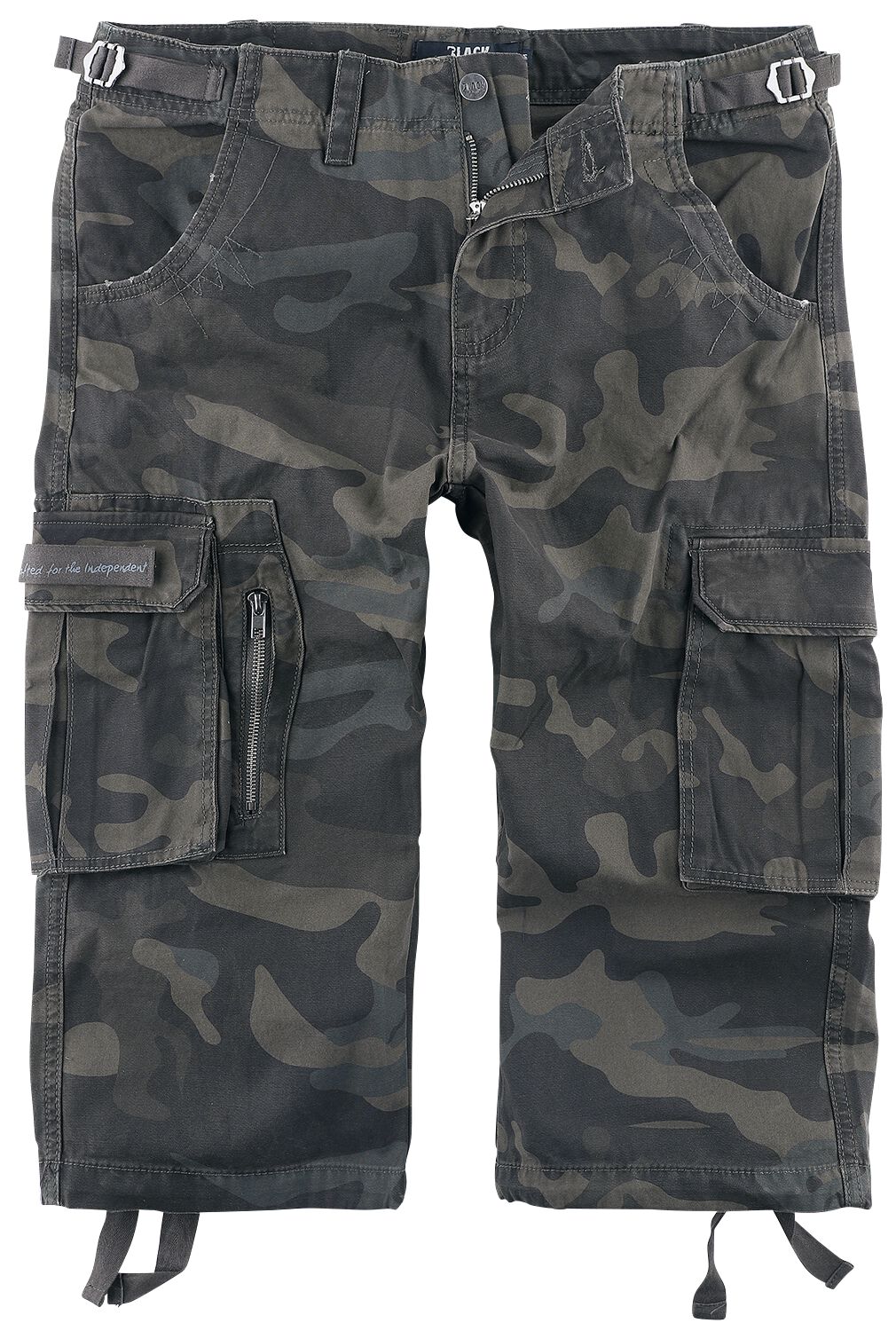 Black Premium by EMP - Camouflage/Flecktarn Short - 3/4 Army Vintage Shorts - S bis 7XL - für Männer - Größe 6XL - darkcamo