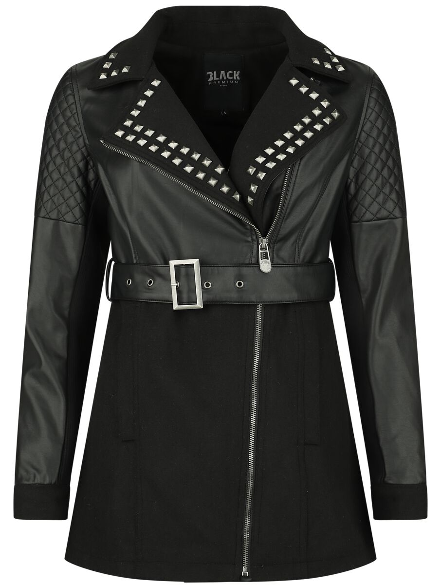 Black Premium by EMP Faux Leather Jacket Übergangsjacke schwarz in L