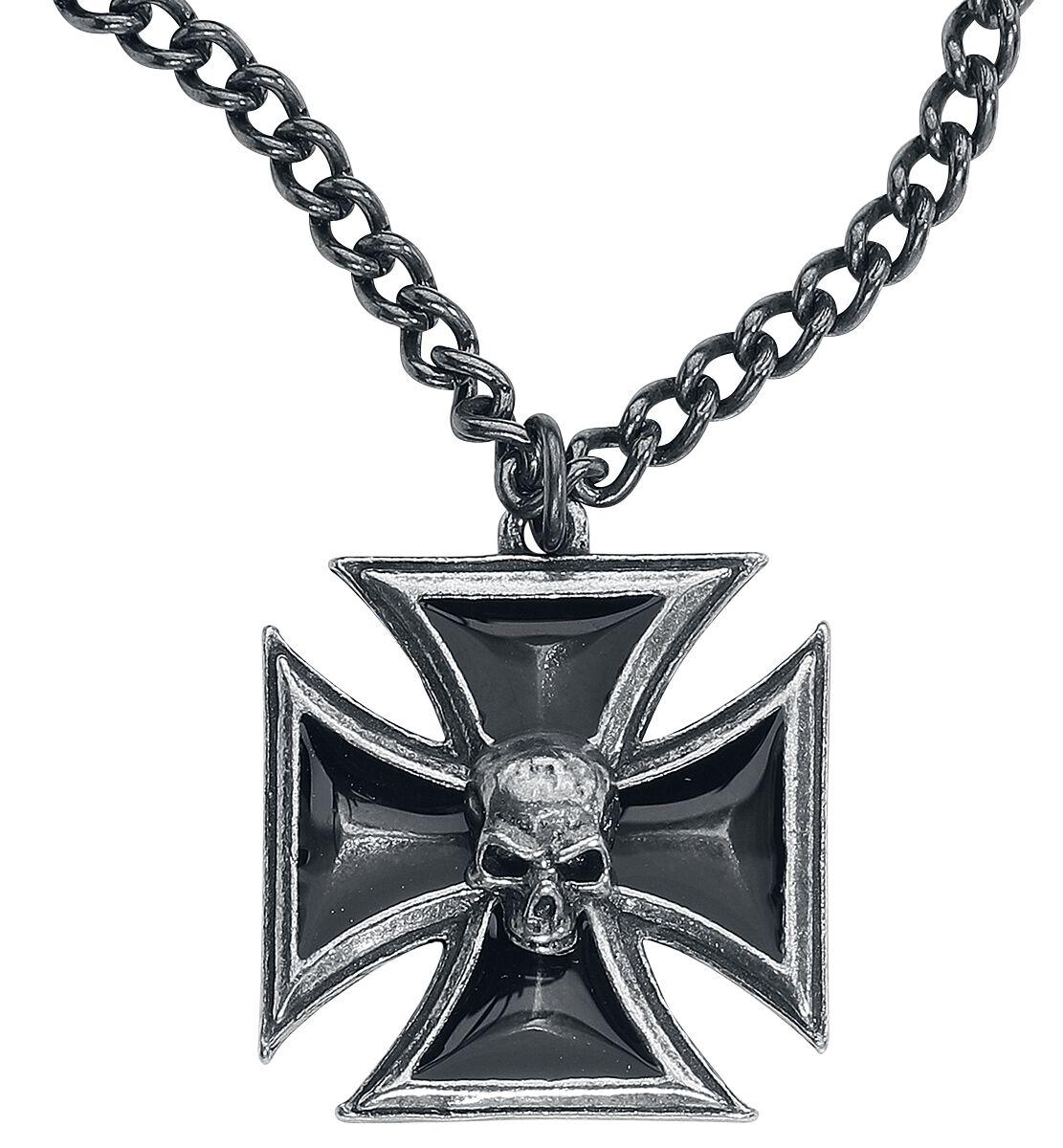 Alchemy Gothic - Mittelalter Halskette - Black Knight`s Cross