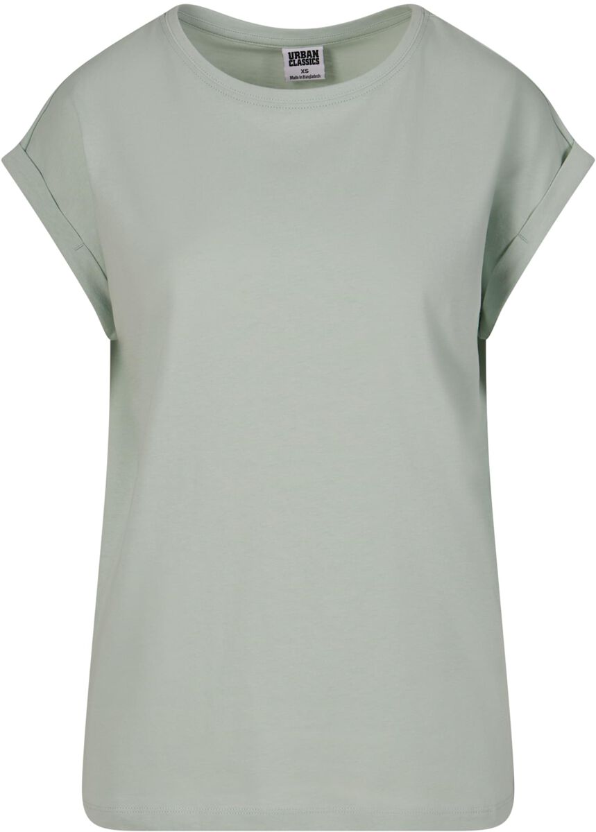 Urban Classics T-Shirt - Ladies Extended Shoulder Tee - XS bis L - für Damen - Größe L - mint