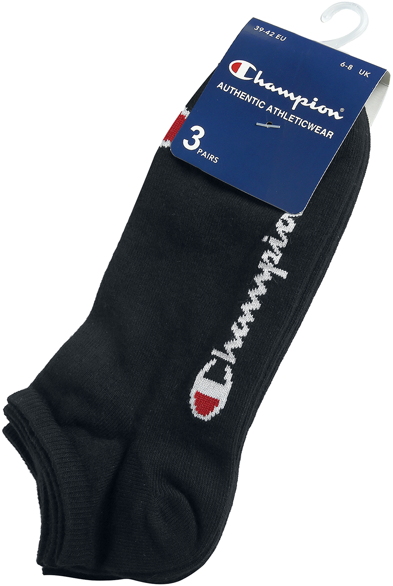 Champion Champion Innerwear - 3pk sneaker socks Socken schwarz