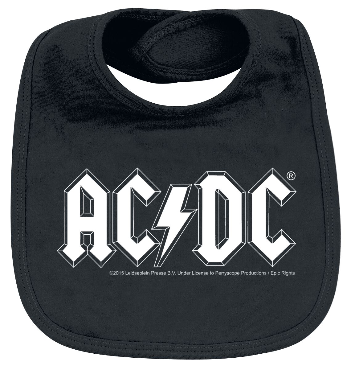 AC/DC Lätzchen - Metal-Kids - Logo - für Mädchen & Jungen - schwarz  - Lizenziertes Merchandise!