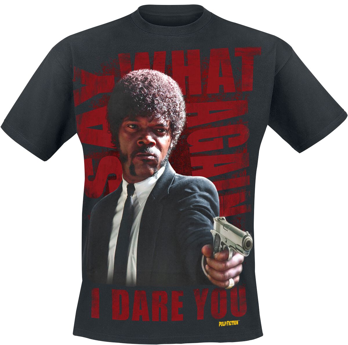 Pulp Fiction Say What Again T-Shirt schwarz in M