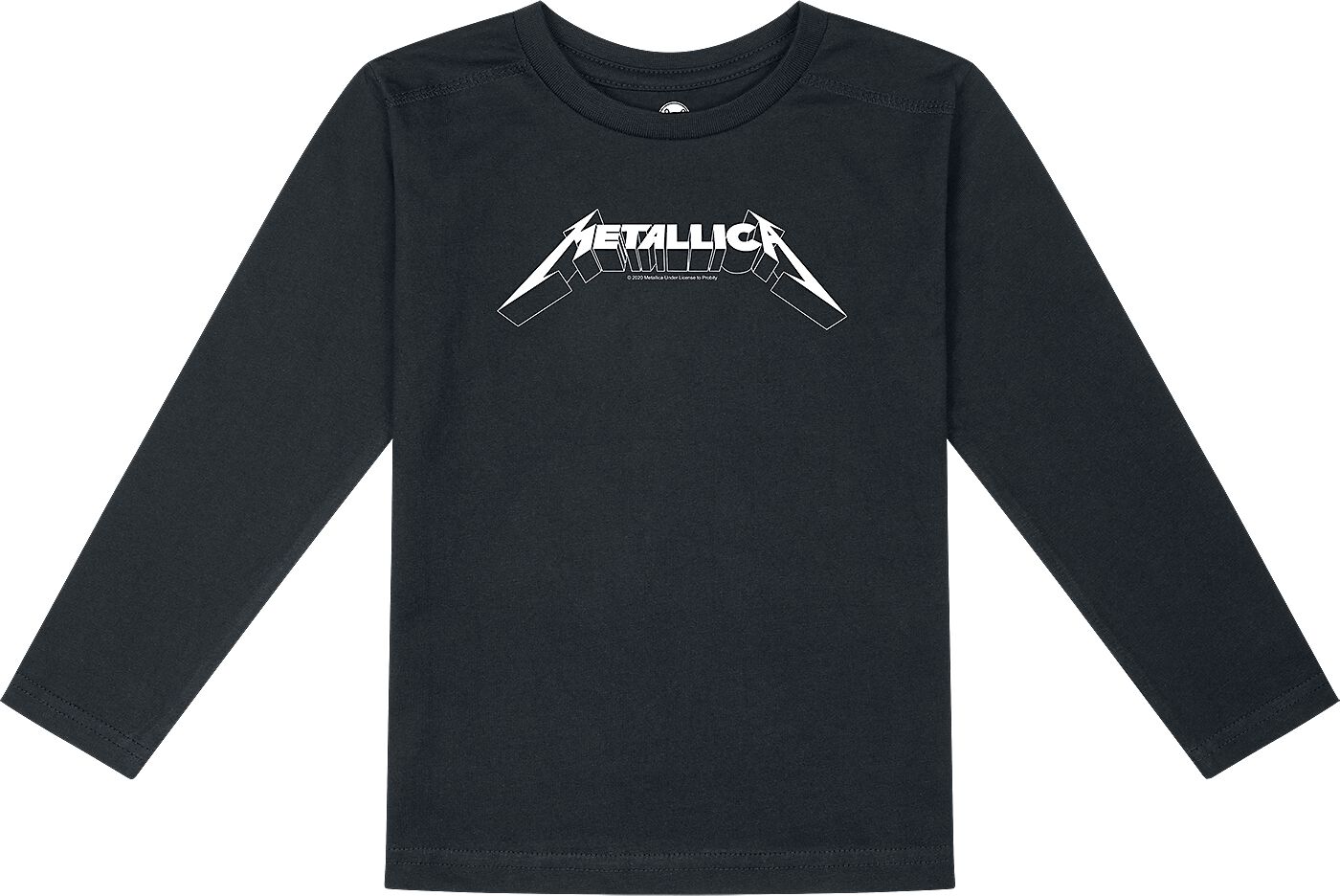 Image of Maniche lunghe di Metallica - Metal-Kids - Logo - 116 - ragazzi & ragazze - nero