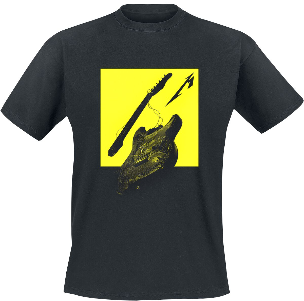 Metallica T-Shirt - Broken/Burnt Guitar (M72) - S bis XL - für Männer - Größe L - schwarz  - Lizenziertes Merchandise!