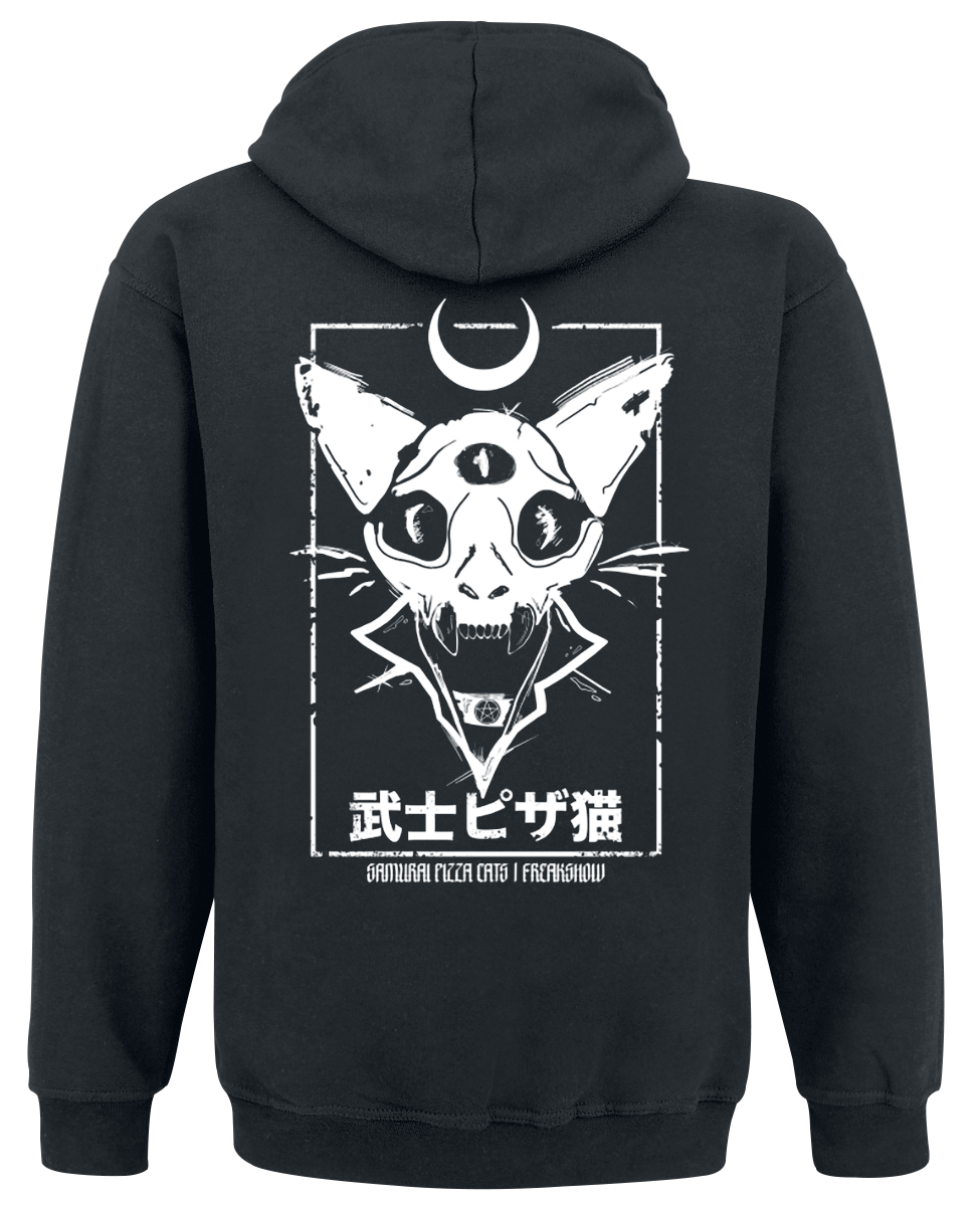 Samurai Pizza Cats Freakshow Kapuzenpullover schwarz