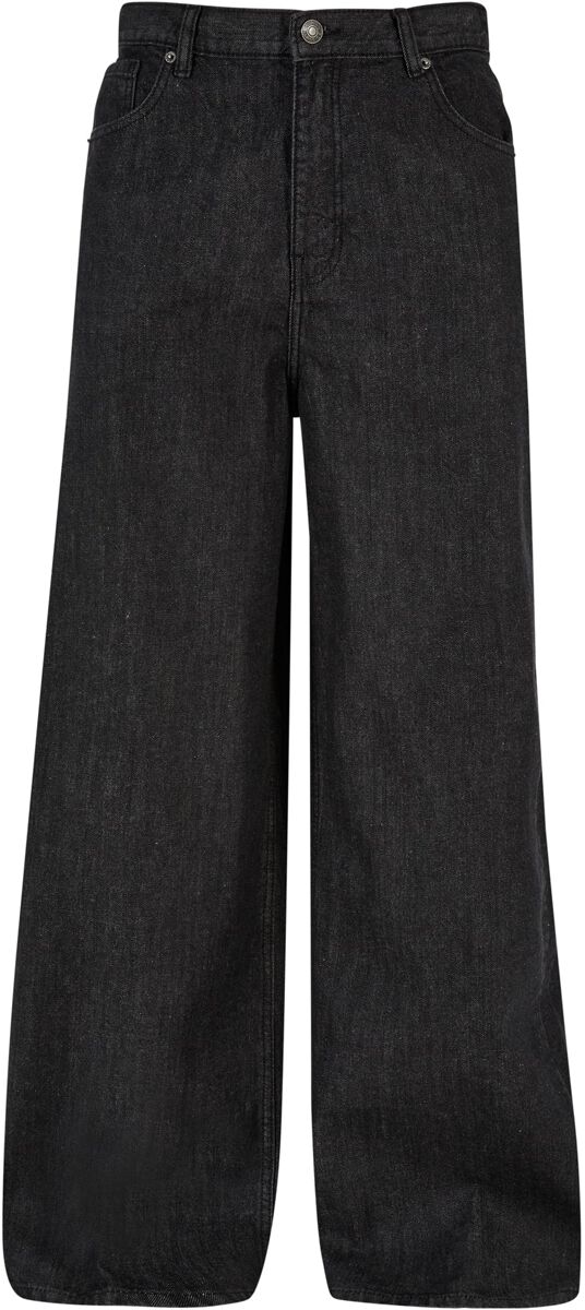 Urban Classics Jeans - 90`s Loose Jeans - W30L31 bis W36L33 - für Männer - Größe W32L32 - schwarz