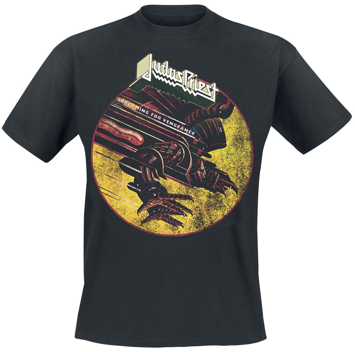 Image of Judas Priest SFV Distressed T-Shirt schwarz