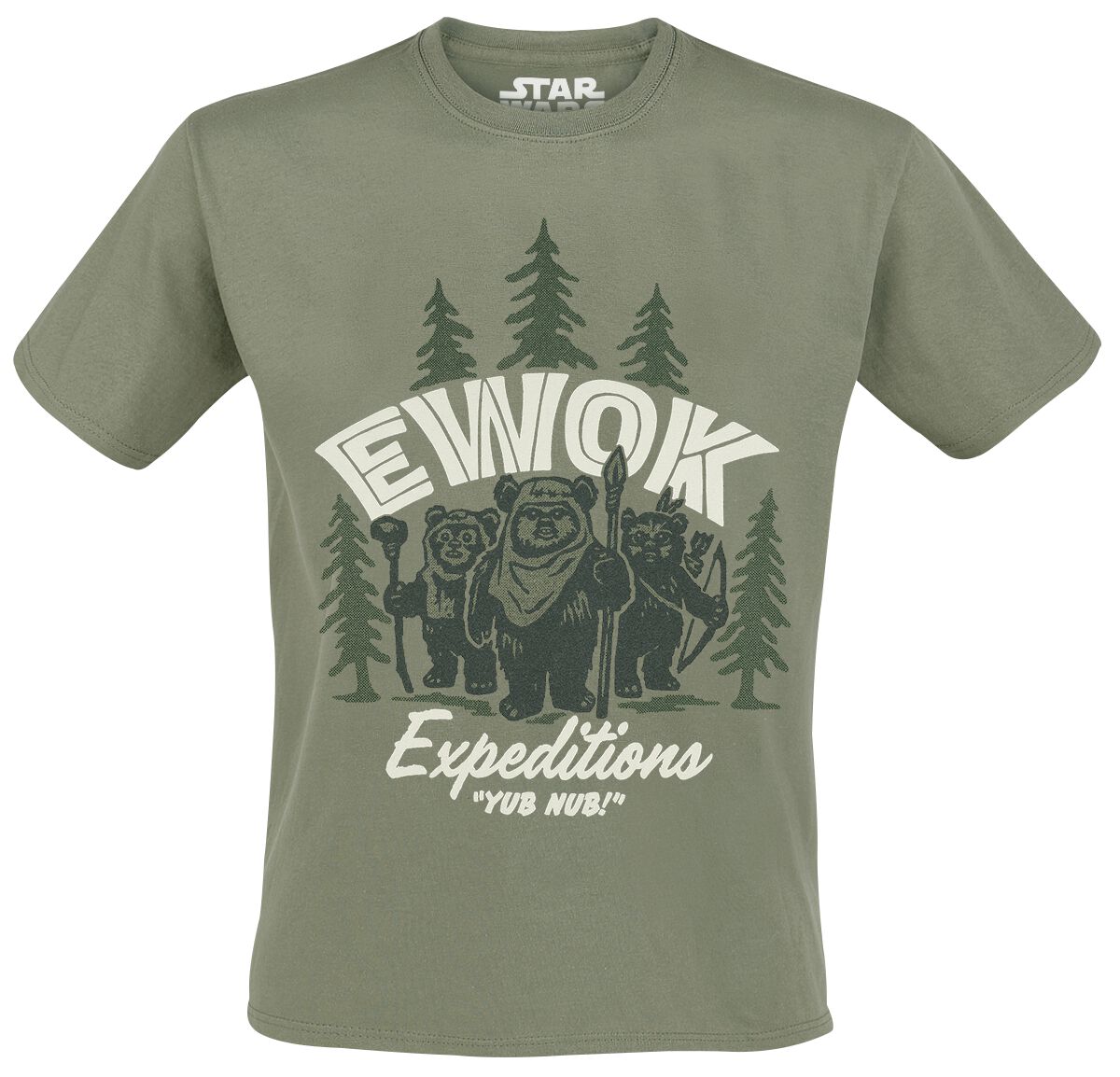 Star Wars Ewok Expeditions T-Shirt grün in M