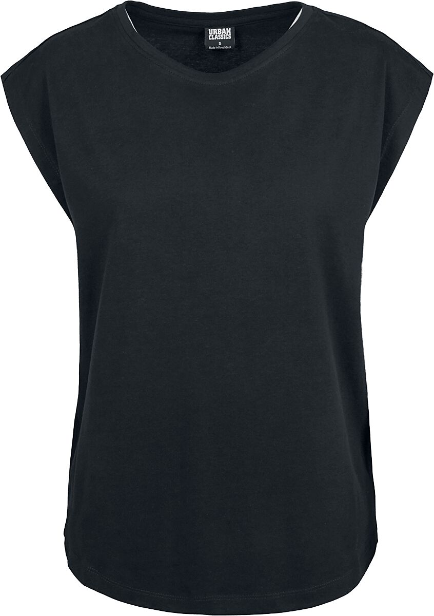 Image of T-Shirt di Urban Classics - Ladies Basic Shaped Tee - S a 5XL - Donna - nero