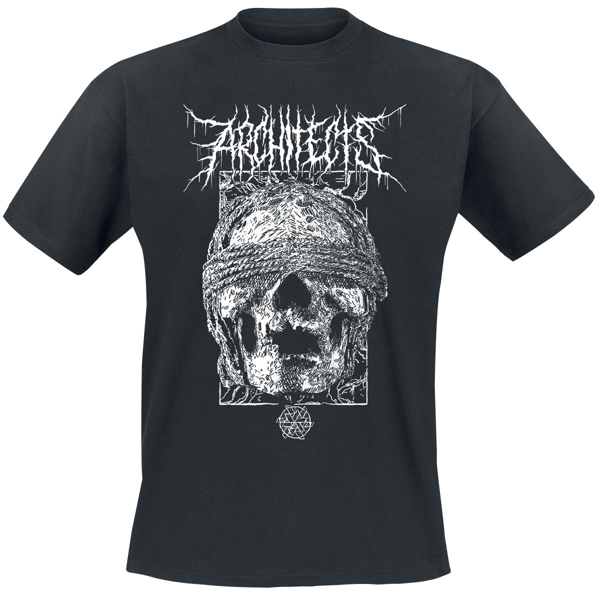 Architects T-Shirt - Blindfolded Skull - S bis XXL - für Männer - Größe M - schwarz  - Lizenziertes Merchandise!
