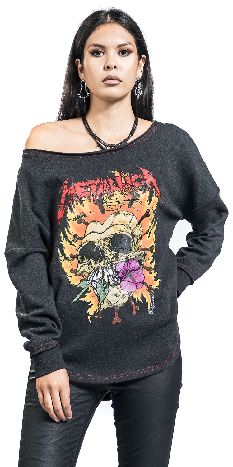 Metallica Sweatshirt - EMP Signature Collection - S bis L - für Damen - Größe L - multicolor  - EMP exklusives Merchandise!