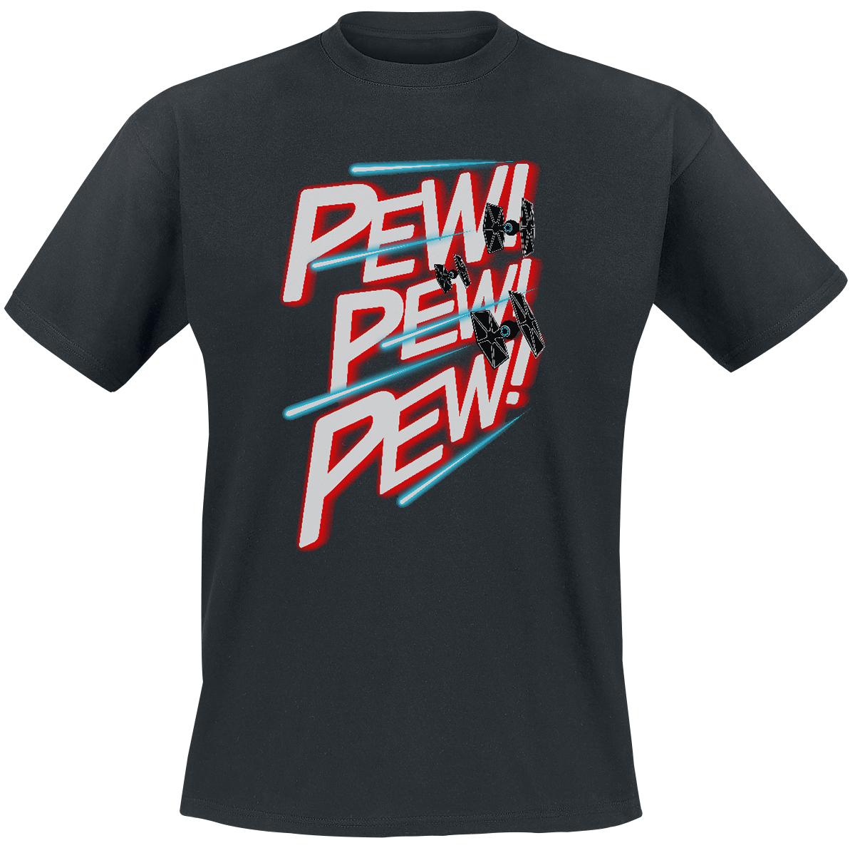 Star Wars - PEW PEW PEW - T-Shirt - schwarz