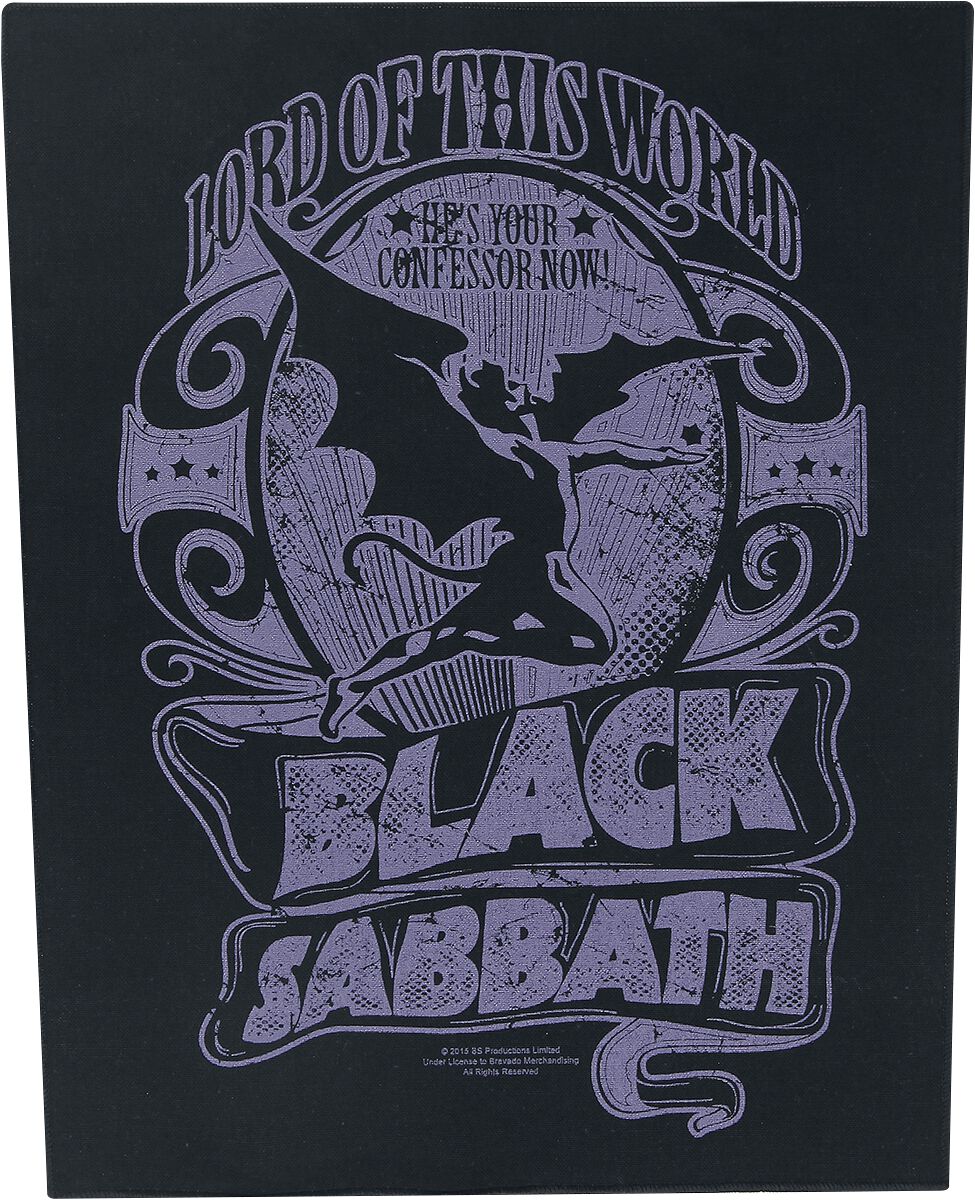 Black Sabbath Backpatch - Lord Of This World   - Lizenziertes Merchandise!