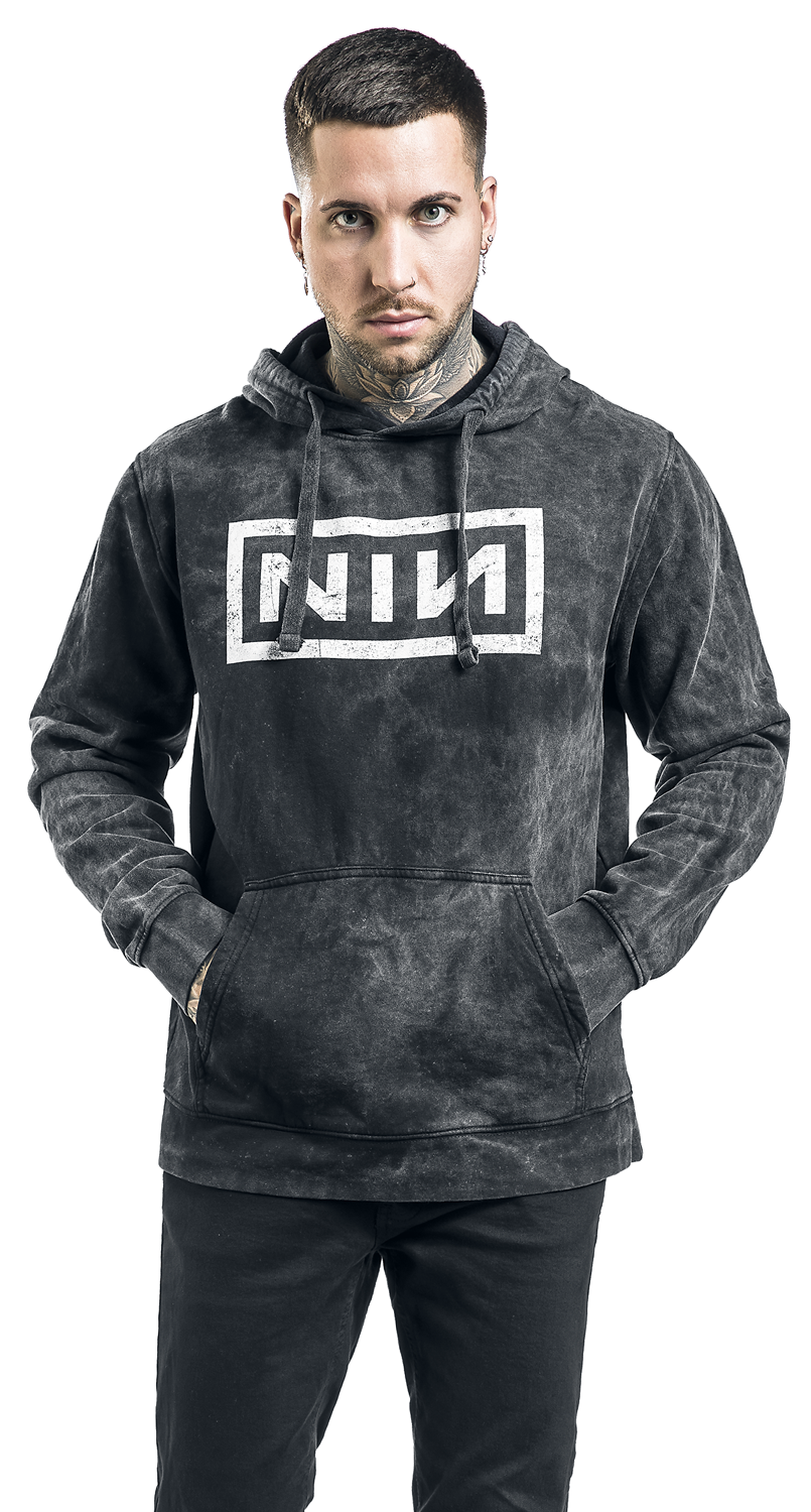 Nine Inch Nails Big Logo Kapuzenpullover charcoal