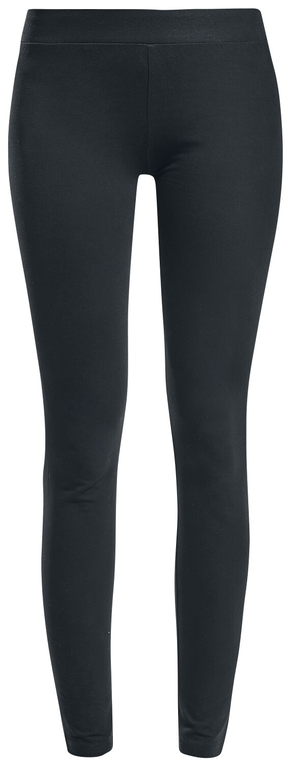 Urban Classics Leggings - Ladies Jersey Leggings - XS bis 5XL - für Damen - Größe L - schwarz
