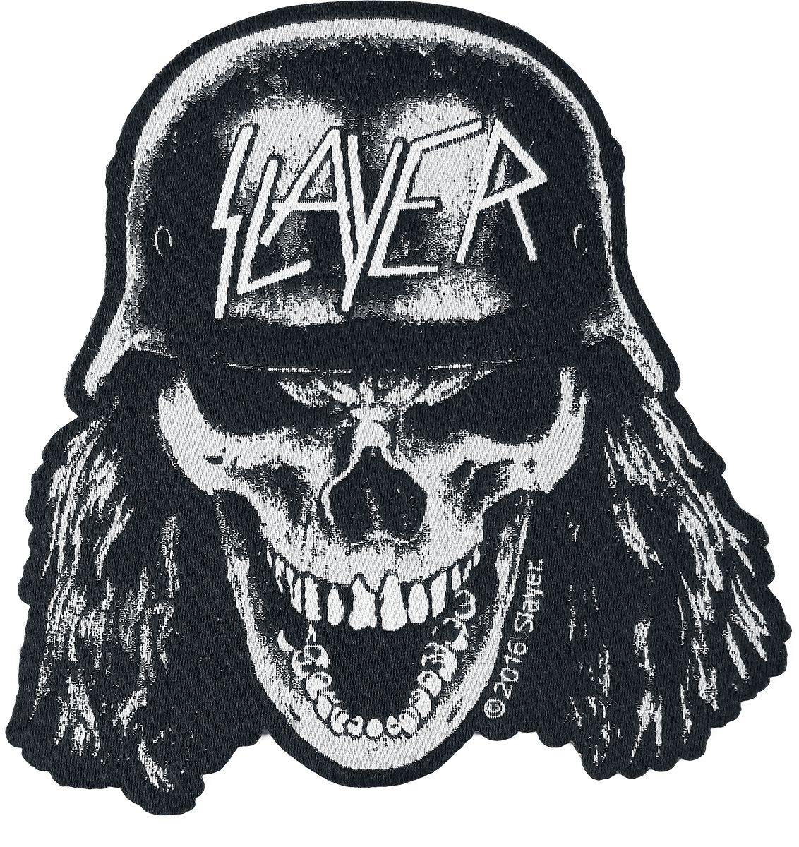 Slayer Patch - Wehrmacht Skull - schwarz/weiß  - Lizenziertes Merchandise!