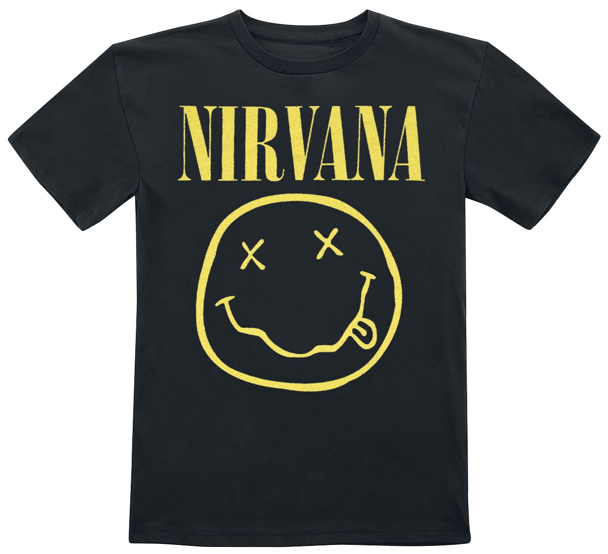 Nirvana Kids - Smiley T-Shirt schwarz in 134/146