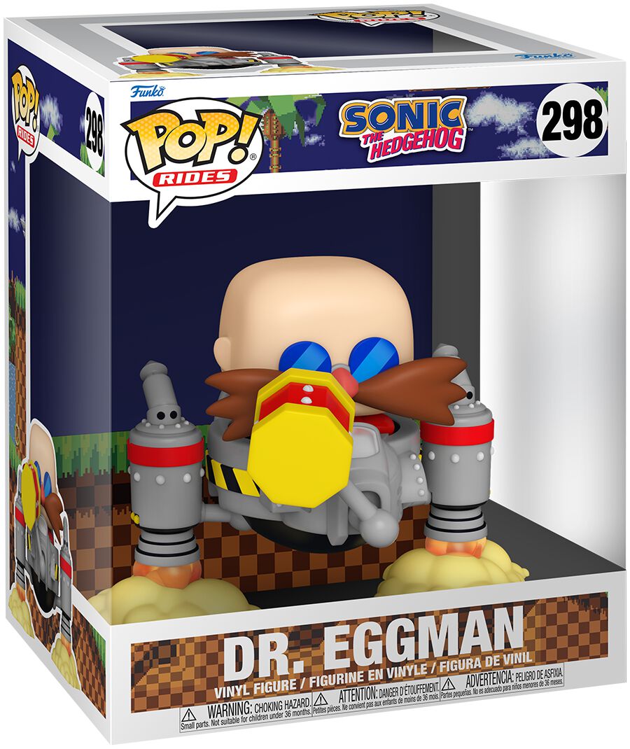 Sonic The Hedgehog - Dr. Eggman (Pop! Ride) Vinyl Figur 298 - Funko Pop! Figur - multicolor