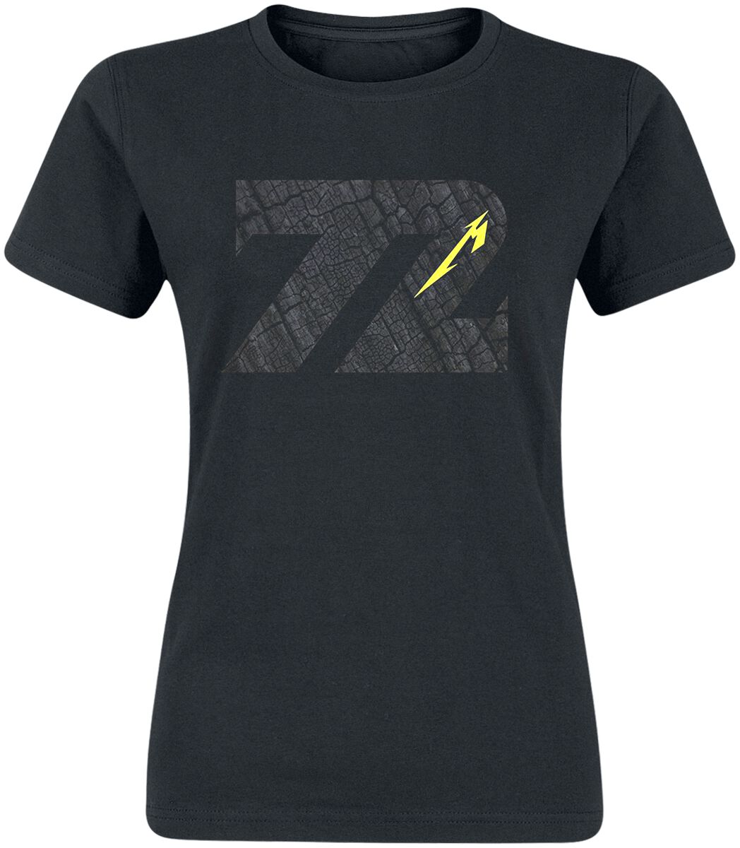 Metallica T-Shirt - Charred 72 (M72) - S bis XXL - für Damen - Größe XXL - schwarz  - Lizenziertes Merchandise!