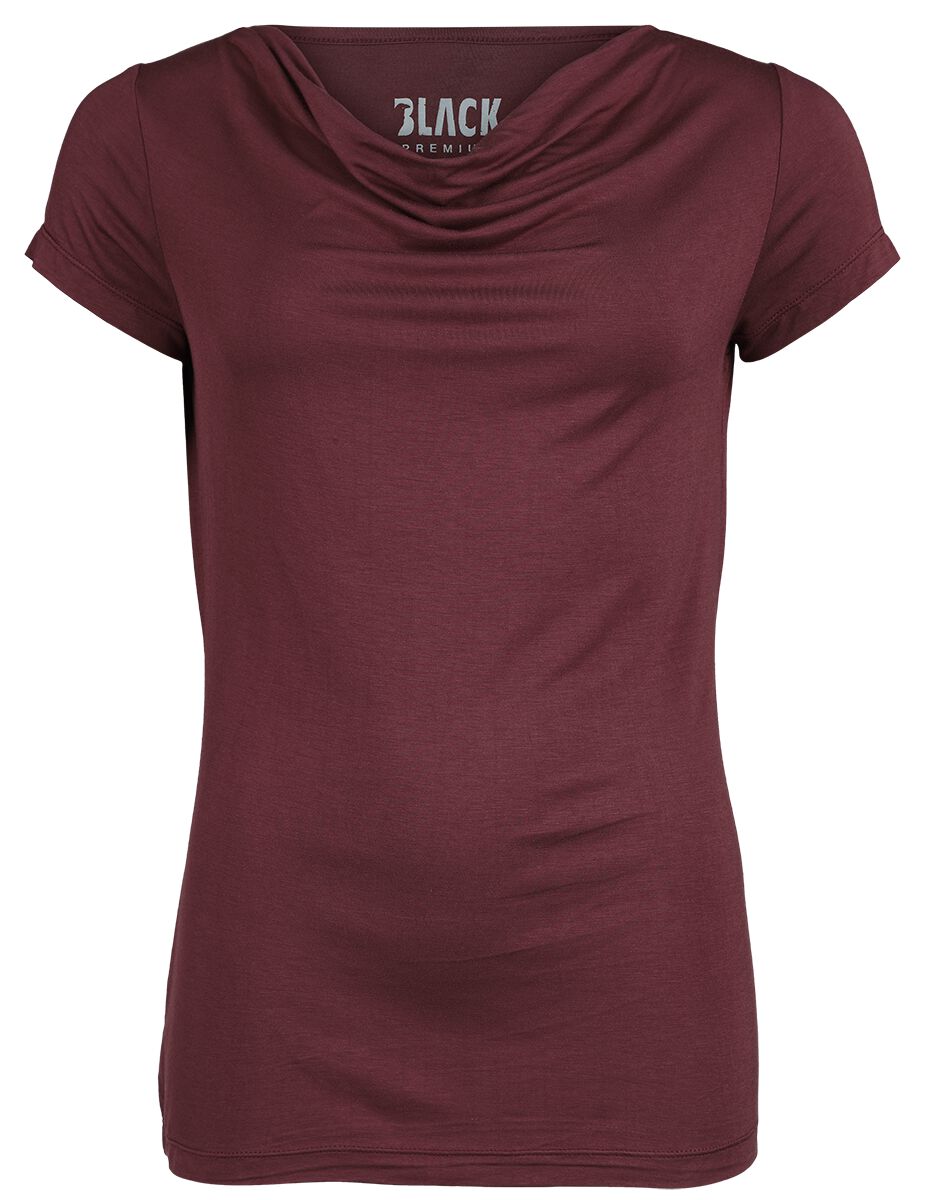 Black Premium by EMP T-Shirt Emma T-Shirt dunkelrot in XXL
