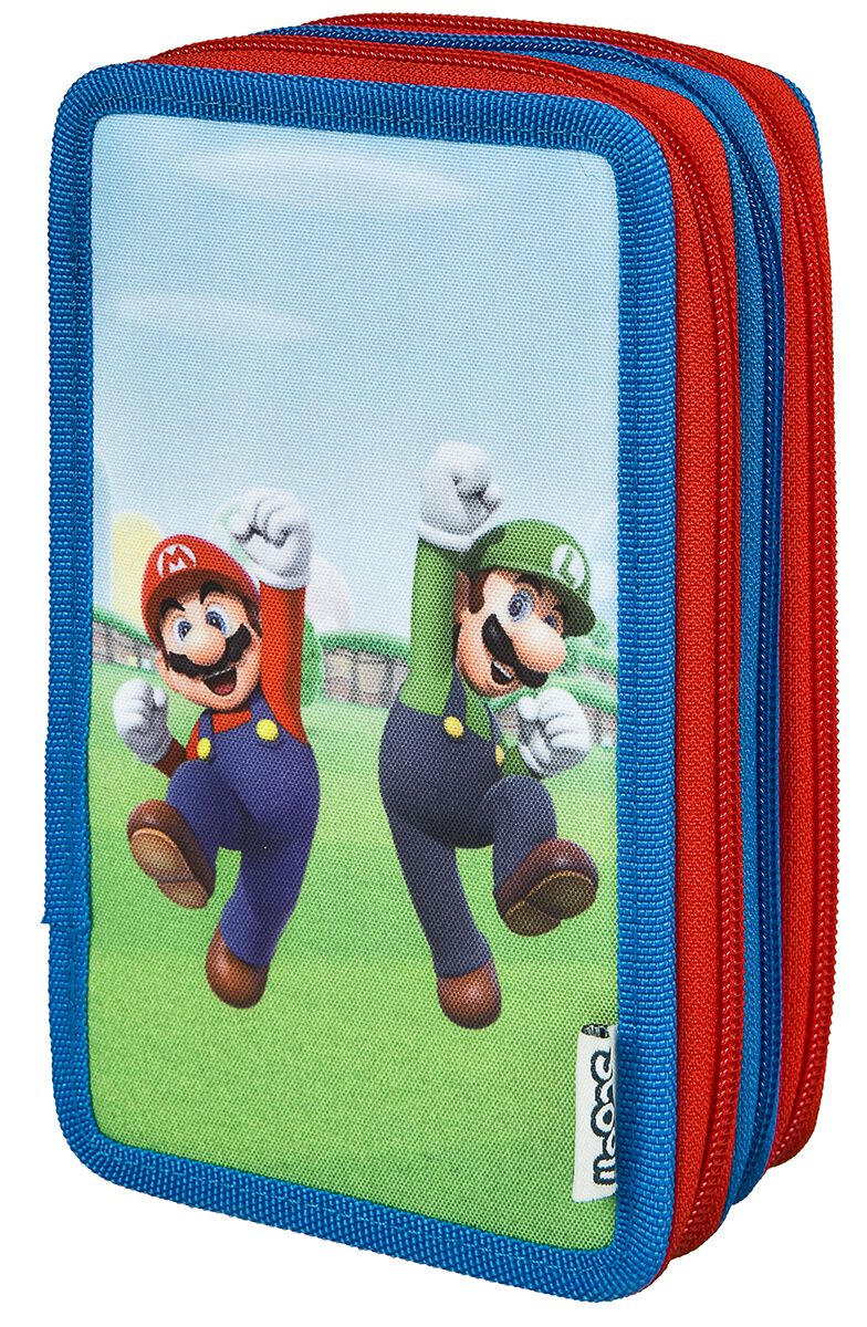 Super Mario - Gaming Etui - Mario und Luigi Tripledecker - für Damen - multicolor