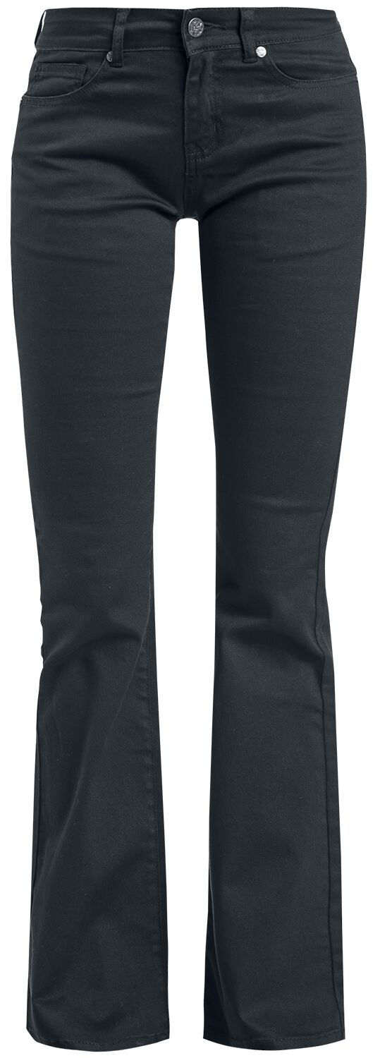 Black Premium by EMP Jeans - Grace - Schwarze Jeans mit Schlag - W26L32 bis W40L34 - für Damen - Größe W33L32 - schwarz